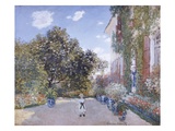 Garden of the Artist at Argenteuil Giclee Print by Claude Monet