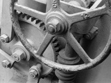 Gears, Threaded Screws, and Handle Photographic Print by Lawrence Manning