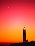 Lighthouse at Sunset Fotografie-Druck von Mark Karrass