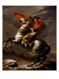 Napoleon on Horseback at the St. Bernard Pass Giclee Print by Jacques-Louis David