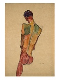 Homme nu debout reproduction procédé giclée par Egon Schiele