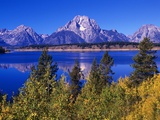 Mount Moran and Jackson Lake Photographic Print by Robert Glusic