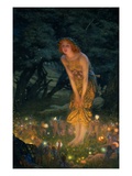 Midsummer Eve Reproduction procédé giclée par Edward Robert Hughes