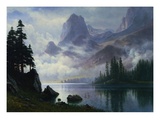 Mountain Out of the Mist Giclee Print by Albert Bierstadt