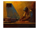 Pam Ingalls - Pizza Maker - Giclee Baskı Pam Ingalls - Pizza Maker - Giclee Baskı