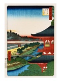 Pagoda of Zojoji, Akabane reproduction procédé giclée par Ando Hiroshige