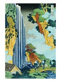 Ono Waterfall Along the Kisokaido, from the Series A Journey to the Waterfalls of All the Provinces Giclee Print by Katsushika Hokusai