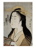 Portrait of Kisegawa of the Matsubaya Giclee Print by Utamaro 