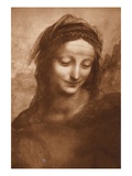 Portrait of St. Anne by Leonardo da Vinci reproduction procédé giclée par Bettmann 
