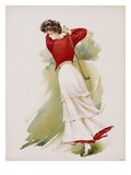 Poster Depicting a Woman Playing Golf by Maud Stumm Giclee Print