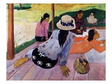 La sieste reproduction procédé giclée par Paul Gauguin