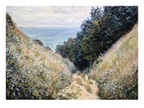 Road at La Cavee, Pourville Giclee Print by Claude Monet