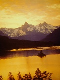 Sunset Over St. Mary Lake in Glacier National Park Photographic Print by Darrell Gulin
