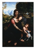 La Vierge, l'Enfant et Saint Anne reproduction procédé giclée par Francesco Melzi
