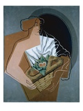The Woman with the Basket reproduction procédé giclée par Juan Gris