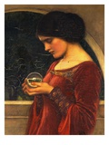 The Crystal Ball Giclee Print by John William Waterhouse
