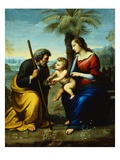 Repos pendant la fuite en Egypte avec Raphaël reproduction procédé giclée