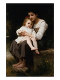 The Elder Sister Giclee Print by William Adolphe Bouguereau