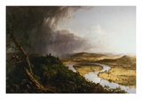 View from Mount Holyoke, Northampton, Massachusetts, after a Thunderstorm - The Oxbow Giclee Print by Thomas Cole