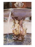 Spanish Fountain Giclee Print by John Singer Sargent