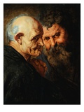 Two Saints Giclee Print by Sir Peter Paul Rubens