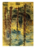 Venetian Scene Giclee Print by Maurice Brazil Prendergast
