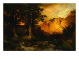 Crépuscule de l'Ouest reproduction procédé giclée par Thomas Moran