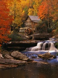 Waterfall by Mill Photographic Print by Robert Glusic