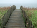 Passage en bois menant à la plage Photographie par Peter Finger