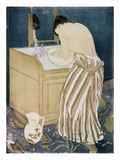 Woman Washing Hands Giclee Print by Mary Cassatt