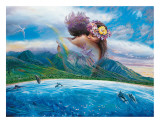 En brazos Lámina giclée por Steve Sundram