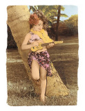Ukulele Girl Lámina giclée por Himani