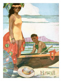 Historia de Hawai Lámina giclée por John Kelly