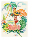 Tropical Abundance Lámina giclée por Frank MacIntosh