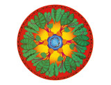 Ohana Sunrise, Hawaiian Taro Mandala Giclee Print by Jozef Smit Ohana Sunrise, Hawaiian Taro Mandala Giclee Print by Jozef Smit