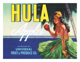 Hula Apples Giclée-tryk
