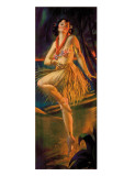Hula a la luz de la hoguera Lámina giclée por Gene Pressler Hula a la luz de la hoguera Lámina giclée por Gene Pressler