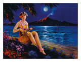 Ukulele Player Lámina giclée Ukulele Player Lámina giclée