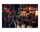 UpTown Saturday Night Giclee Print by Ansel E Butler