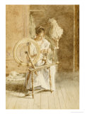 Spinning, 1881 Giclee Print by Thomas Cowperthwait Eakins