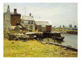 Fishing Pier reproduction procédé giclée par John Joseph Enneking