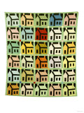 A Pieced and Quilted Cotton Coverlet, Western Pennsylvania, Early 20th Century Giclee Print