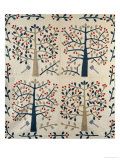 An Appliqued Cotton Quilted Coverlet, American, Mid 19th Century Giclee Print