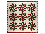 An Appliqued Cotton Quilted Coverlet, American, Mid 19th Century Giclee Print