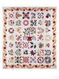 An Appliqued and Pieced Album Quilt, Maryland, Mid 19th Century Giclee Print
