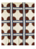 A Pieced Cotton Quilted Coverlet, circa 1860 Giclee Print