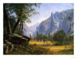 Yosemite Valley Giclée-tryk af Albert Bierstadt