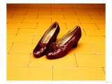 A Pair of Ruby Slippers Worn by Judy Garland in the 1939 MGM film A Pair of Ruby Slippers Worn by Judy Garland in the 1939 MGM film