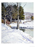 The Old Stone Wall Giclee Print by George Gardner Symons