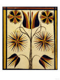 A Fine Watercolor and Ink Fraktur Drawing, Early 19th Century Giclee Print